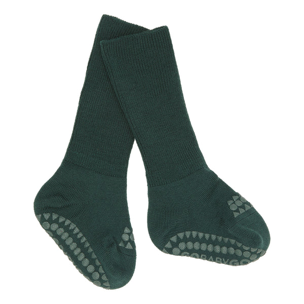 Non-slip Socks Merino Wool - Forest Green