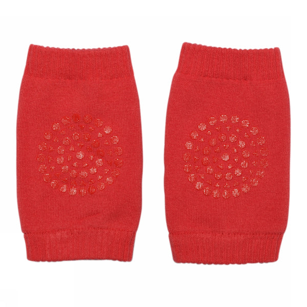 Baby anti-slip knee pad with grip for crawling - Tomato