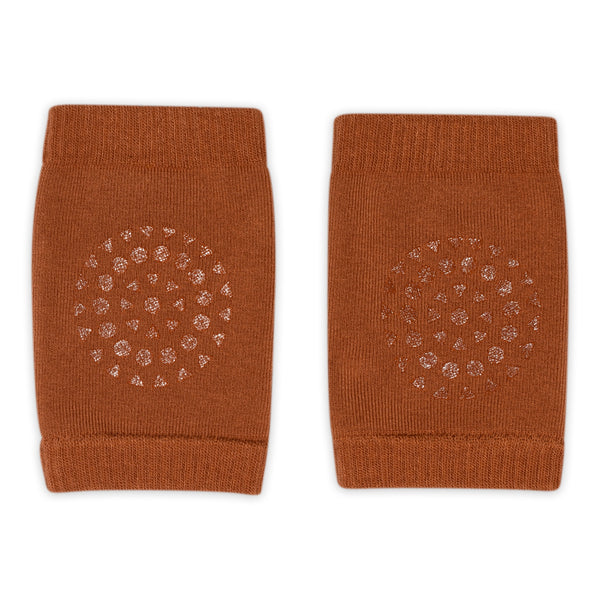 Baby anti-slip knee pad with grip for crawling - Caramel