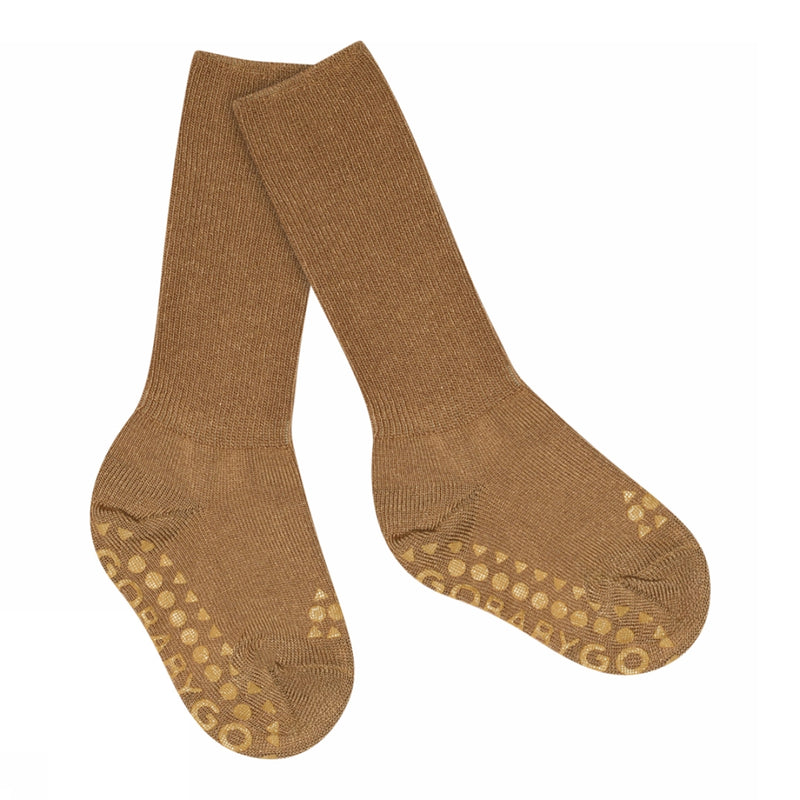 Non-Slip Grip Socks - Bamboo - Apple Cinnamon