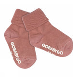 Non-slip Grip socks organic cotton - Ash Rose