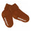 Non-slip Grip socks organic cotton - Rust
