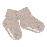 Non-slip Grip socks organic cotton - Sand