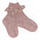 Non-Slip Grip Socks - Merino Wool - Lace - Woodrose