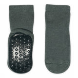 Anti-slip grip socks in Merino wool - Dark Forest