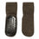 Anti-slip grip socks in Merino wool - Brown Melange