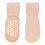 Anti-slip grip socks in terry cotton - Rose Dust