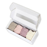 4 pack Grip Socks - Bamboo - Sand, Lilac, Soft Pink, Off White