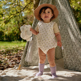 Non-Slip Grip Socks - Bamboo - Lavender Grey