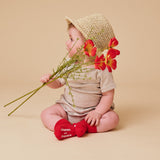 Non-slip Grip socks organic cotton - Tomato