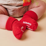 Non-slip Grip socks organic cotton - Tomato
