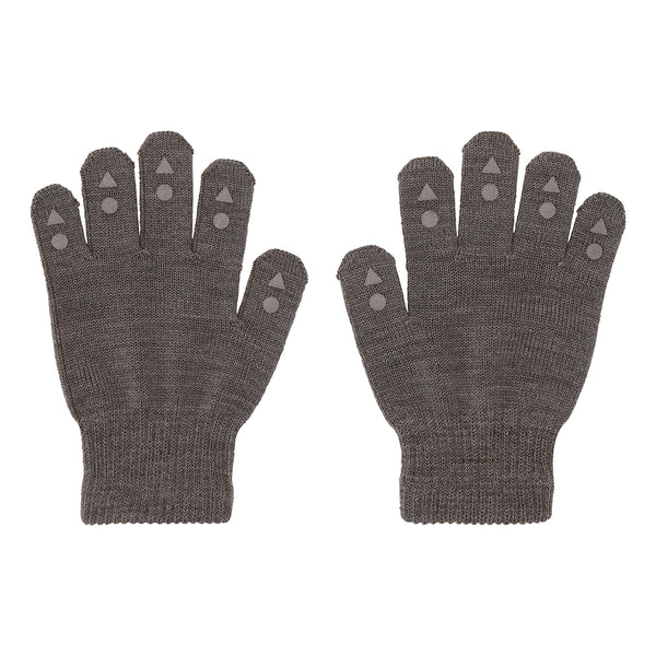 Grip Gloves Merino Wool - Brown Melange