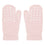 Mittens with non-slip grip - Organic Cotton - Soft Pink