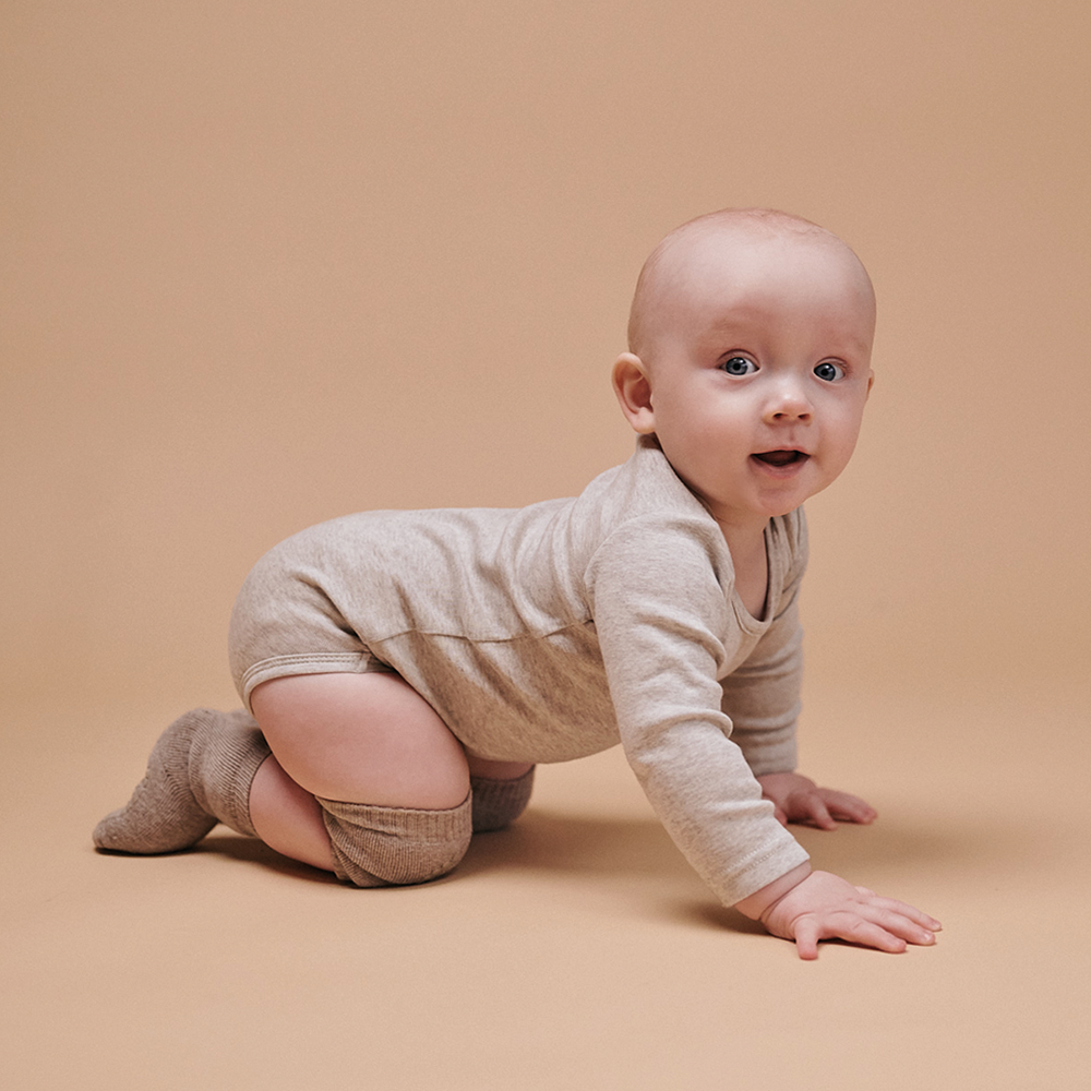 Shops baby knee socks for crawling