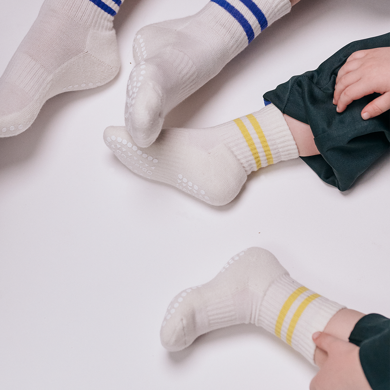 Non-slip Sports Socks Organic Cotton - Yellow