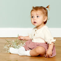 Non-Slip Grip Socks - Bamboo - Off White