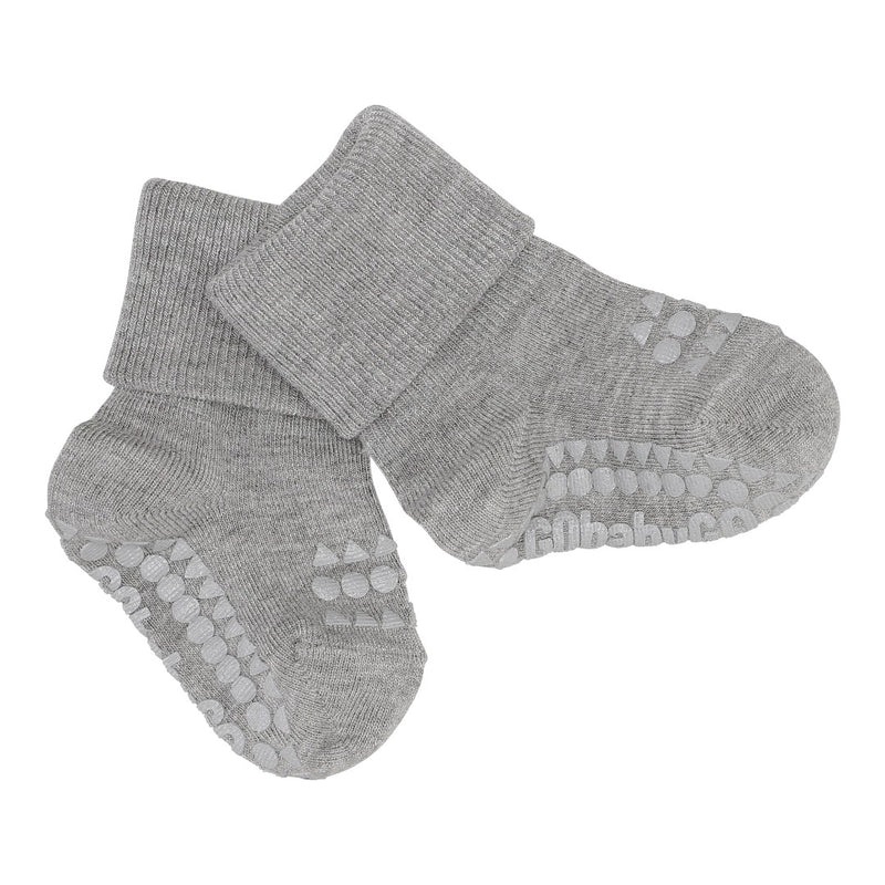 Non-slip Socks Bamboo - Grey Melange