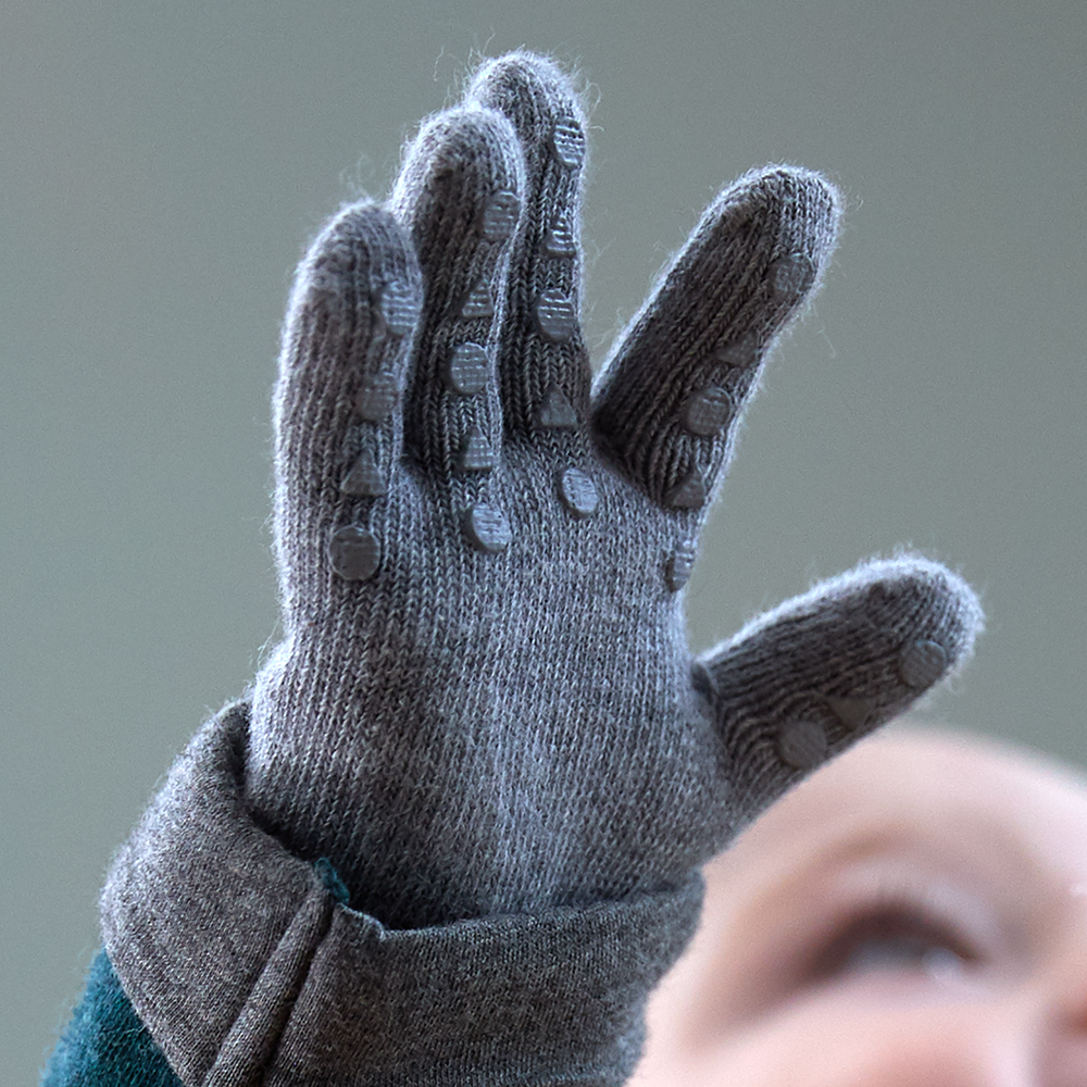 gobabygo handschuhe Non-Slip Grip Gloves for Babies and Toddlers - Merino wool
