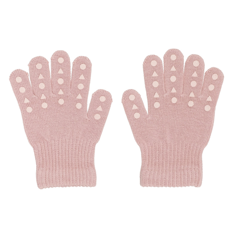Grip Gloves Organic Cotton - Dusty Rose