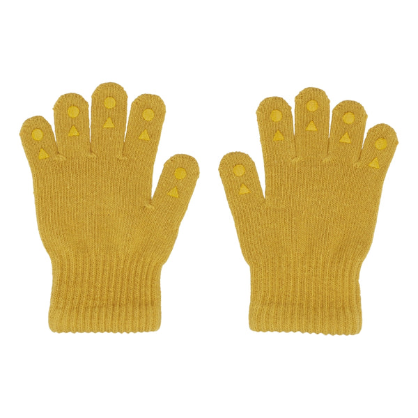 Grip Gloves Organic Cotton - Mustard