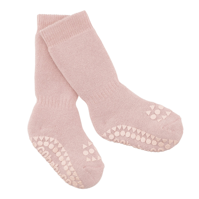 Non-slip Socks Organic Cotton - Dusty Rose