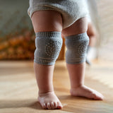Crawling Knee Pads Organic Cotton - Grey Melange
